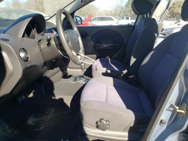 KL1TD56646B535251 - 2006 CHEVROLET AVEO BASE BLUE photo 7