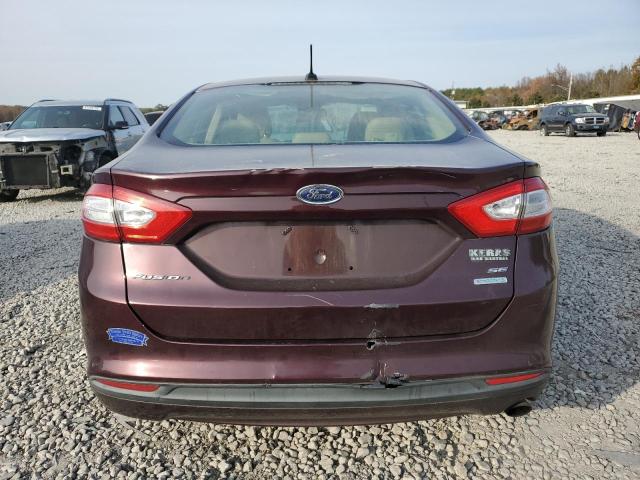 3FA6P0HR2DR244964 - 2013 FORD FUSION BURGUNDY photo 6