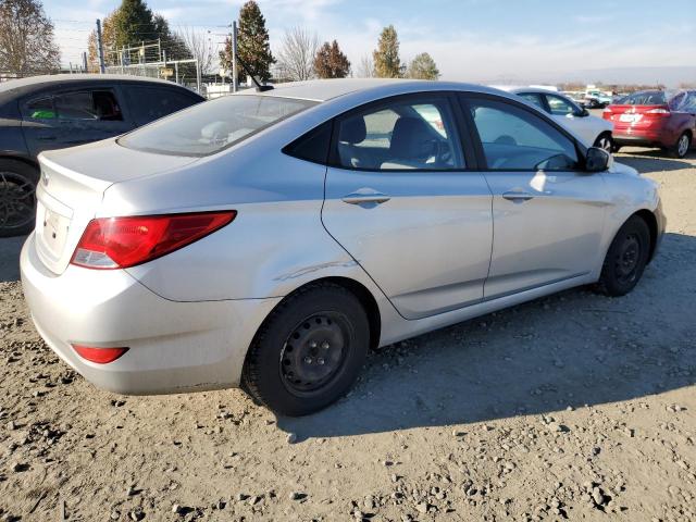 KMHCT4AEXFU880501 - 2015 HYUNDAI ACCENT SILVER photo 3