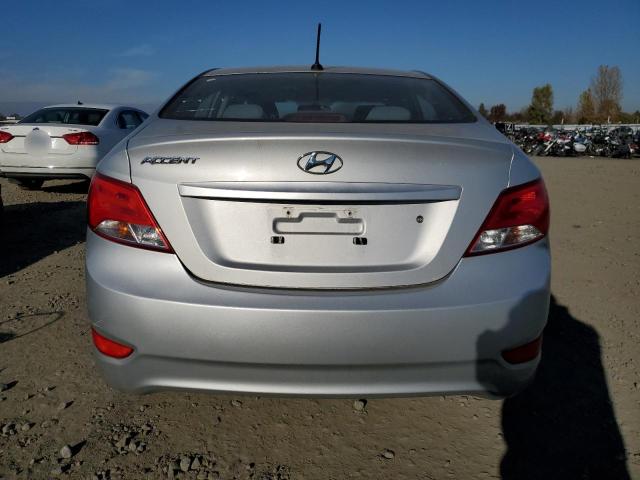 KMHCT4AEXFU880501 - 2015 HYUNDAI ACCENT SILVER photo 6