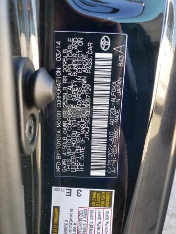 JTKJF5C70E3087129 - 2014 TOYOTA SCION TC أسود صورة 12