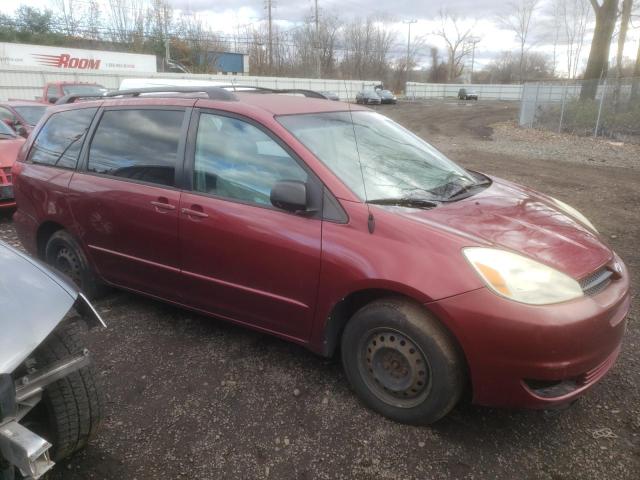 5TDZA23C95S241324 - 2005 TOYOTA SIENNA CE MAROON photo 4