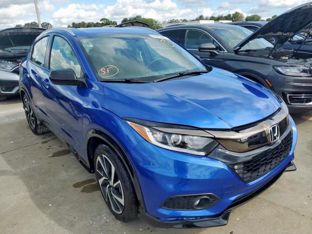 3CZRU5H13KM726337 - 2019 HONDA HR-V SPORT BLUE photo 1