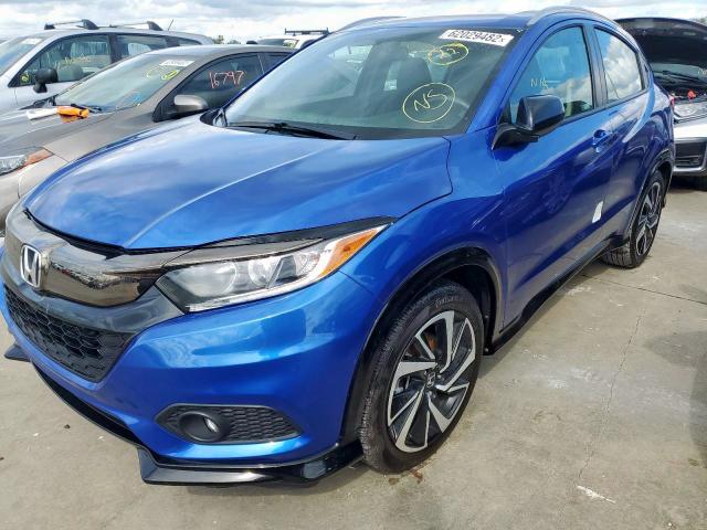 3CZRU5H13KM726337 - 2019 HONDA HR-V SPORT BLUE photo 2