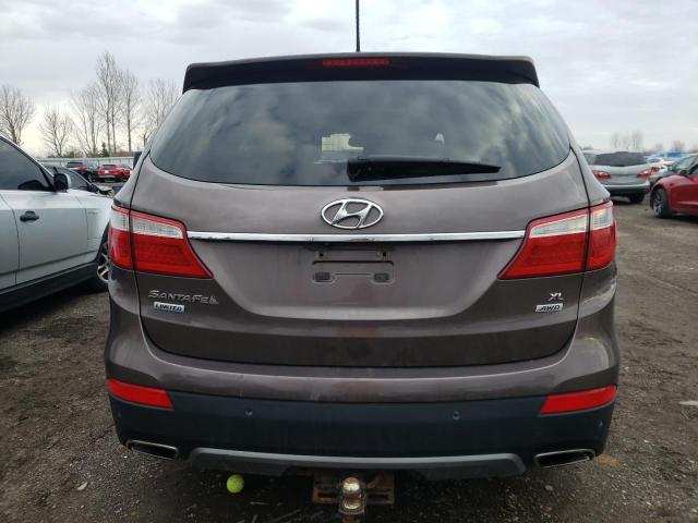 KM8SNDHF4DU007375 - 2013 HYUNDAI SANTA FE G BROWN photo 6