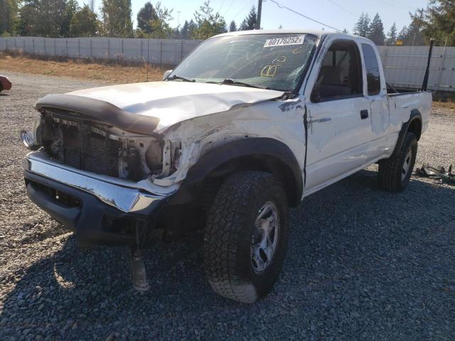 5TEWN72N54Z413180 - 2004 TOYOTA TACOMA XTR WHITE photo 2