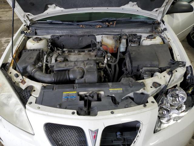 1G2ZF55B964257340 - 2006 PONTIAC G6 SE WHITE photo 11