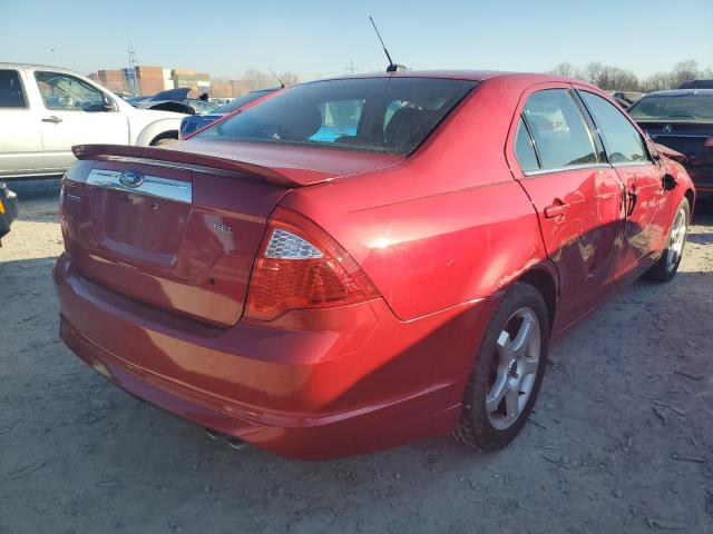 3FAHP0JA6CR155488 - 2012 FORD FUSION SEL RED photo 3