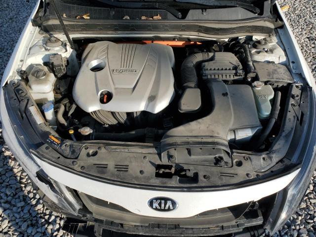 KNAGN4AD2F5085411 - 2015 KIA OPTIMA HYB WHITE photo 11