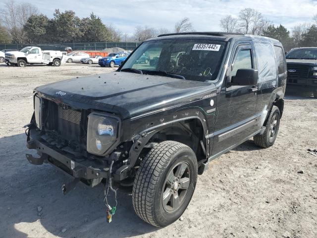 1J4PN3GK8BW508378 - 2011 JEEP LIBERTY RE BLACK photo 1