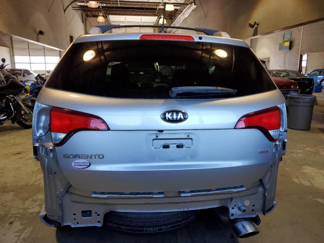 5XYKT4A63FG583919 - 2015 KIA SORENTO LX SILVER photo 6