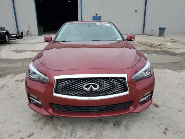 JN1BV7AP2EM674555 - 2014 INFINITI Q50 RED photo 5