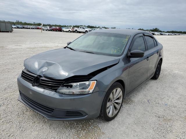 3VW2K7AJ4EM257747 - 2014 VOLKSWAGEN JETTA BASE 灰色 照片 1