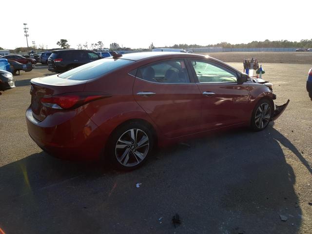 5NPDH4AE0EH506806 - 2014 HYUNDAI ELANTRA SE RED photo 3