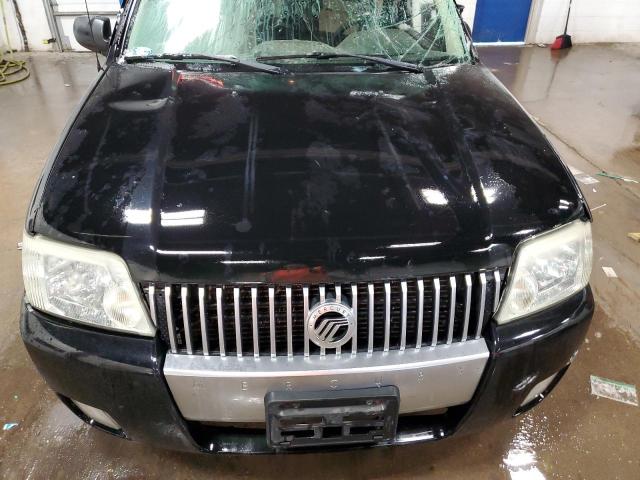 4M2YU57176DJ04595 - 2006 MERCURY MARINER BLACK photo 12