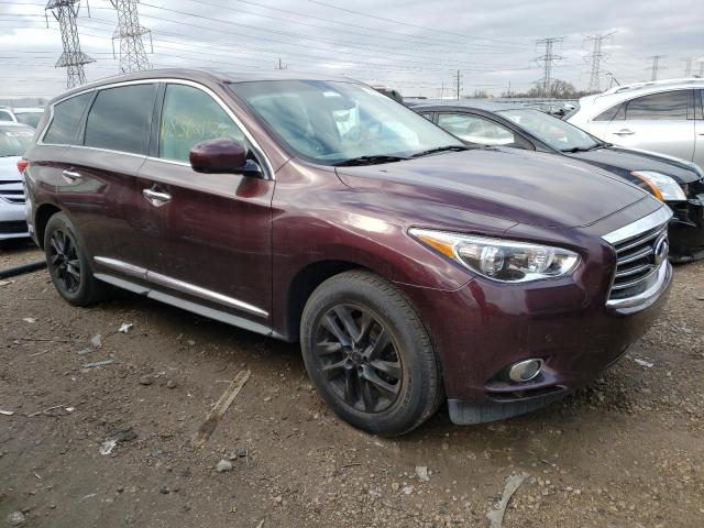 5N1AL0MM8DC312723 - 2013 INFINITI JX35 BURGUNDY photo 4