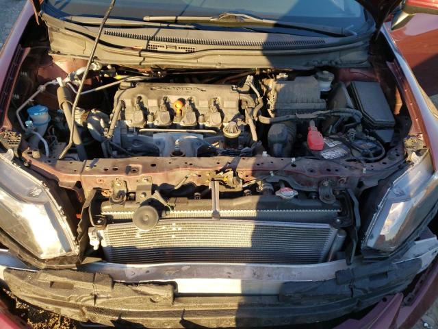 19XFB2F52FE215723 - 2015 HONDA CIVIC LX BURGUNDY photo 11