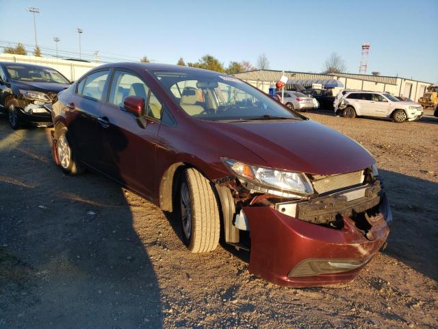 19XFB2F52FE215723 - 2015 HONDA CIVIC LX BURGUNDY photo 4