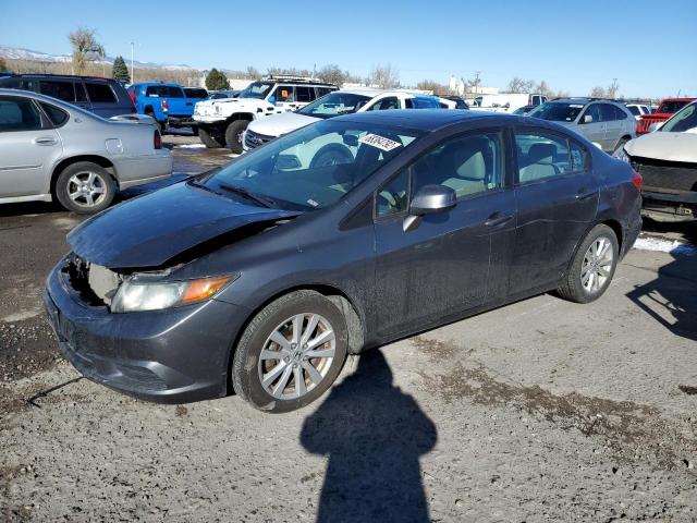 2HGFB2F96CH507363 - 2012 HONDA CIVIC EXL ნაცრისფერი ფოტო 1