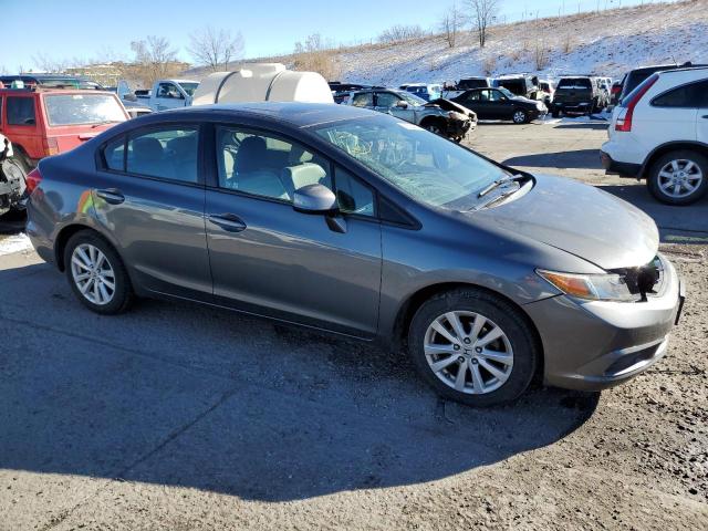 2HGFB2F96CH507363 - 2012 HONDA CIVIC EXL ნაცრისფერი ფოტო 4