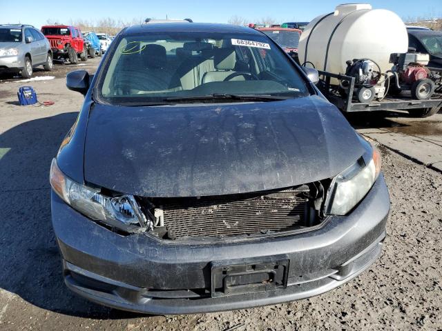 2HGFB2F96CH507363 - 2012 HONDA CIVIC EXL ნაცრისფერი ფოტო 5