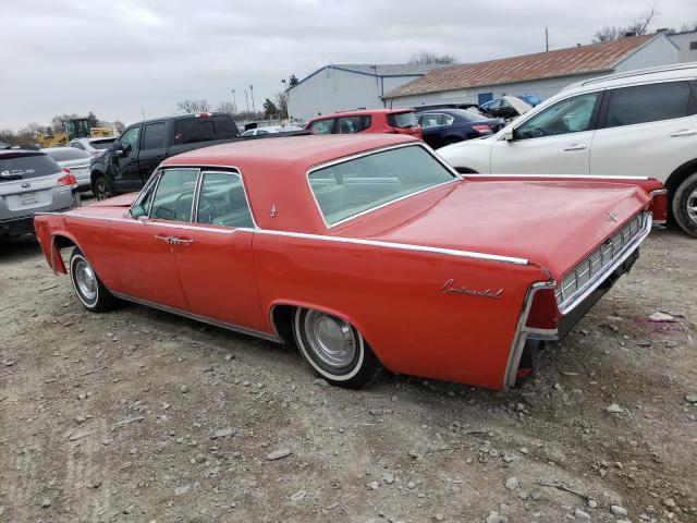 3Y82N402673 - 1963 LINCOLN CONTINENTL RED photo 2