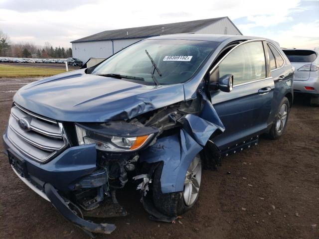 2FMPK4J8XJBB18489 - 2018 FORD EDGE BLUE photo 1