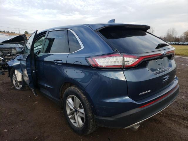 2FMPK4J8XJBB18489 - 2018 FORD EDGE BLUE photo 2