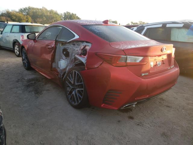 JTHSM5BC1G5001722 - 2016 LEXUS RC 300 RED photo 2