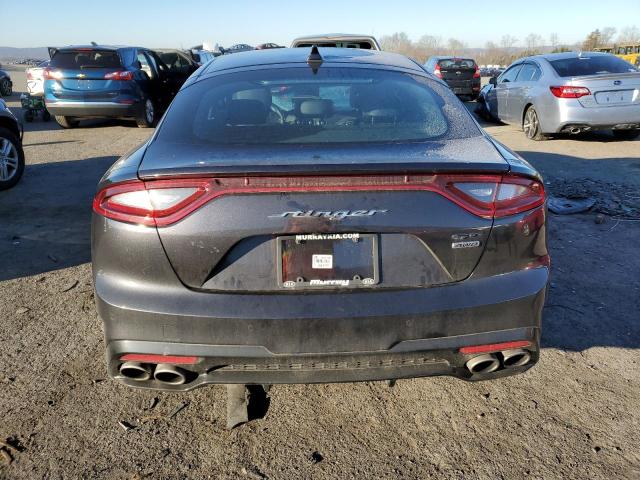 KNAE35LC1L6084442 - 2020 KIA STINGER GT GRAY photo 6