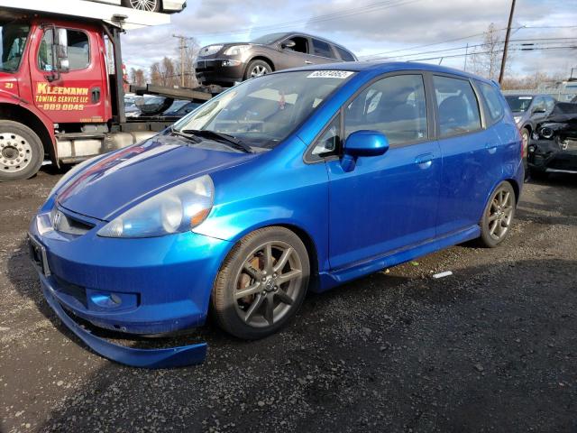 JHMGD37617S001041 - 2007 HONDA FIT S BLUE photo 1