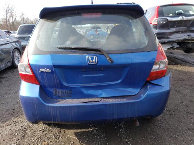 JHMGD37617S001041 - 2007 HONDA FIT S BLUE photo 6