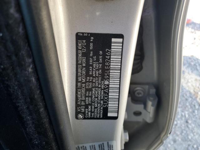 5UXFA93595LE82462 - 2005 BMW X5 4.8IS GRAY photo 13