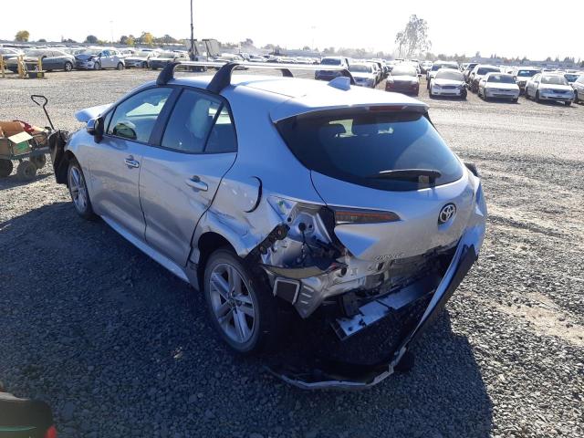 JTND4RBE3L3098149 - 2020 TOYOTA COROLLA SE SILVER photo 2