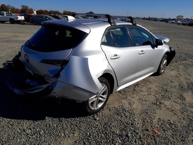 JTND4RBE3L3098149 - 2020 TOYOTA COROLLA SE SILVER photo 3