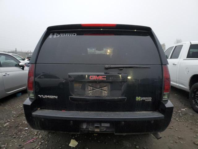 1GKFK13509R102476 - 2009 GMC YUKON HYBR BLACK photo 6