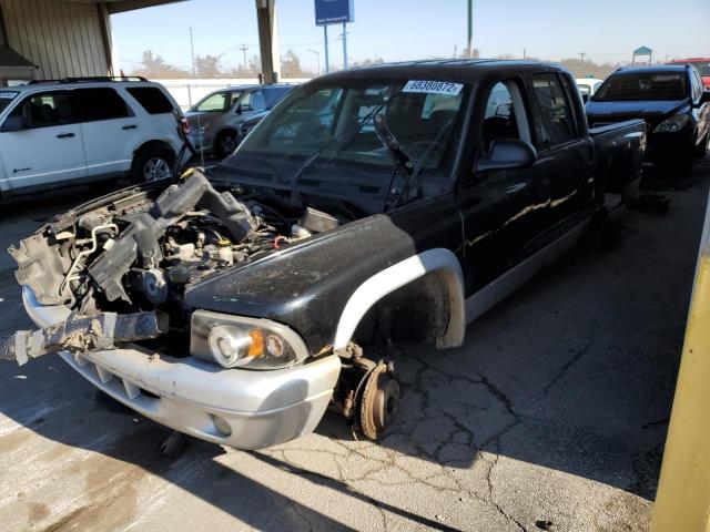 1D7HG48N64S****** - 2004 DODGE DAKOTA QUA BLACK photo 1