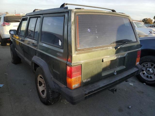 1J4FJ68S3TL228359 - 1996 JEEP CHEROKEE GREEN photo 2