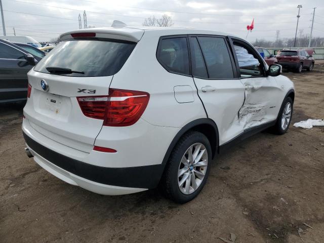 5UXWX9C55E0D32901 - 2014 BMW X3 XDRIVE2 WHITE photo 3