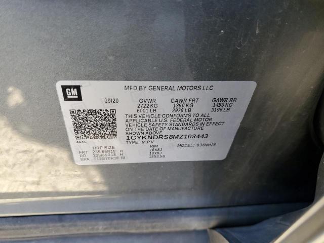 1GYKNDRS8MZ103443 - 2021 CADILLAC XT5 PREMIU GRAY photo 13