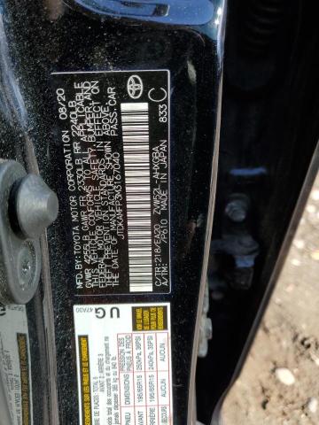 JTDKAMFP3M3167040 - 2021 TOYOTA PRIUS PRIM 黑色 照片 12