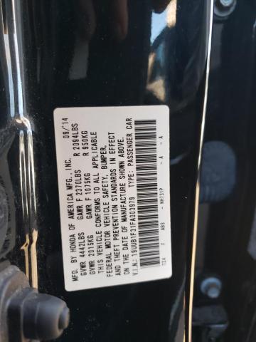 19UUB1F31FA003979 - 2015 ACURA TLX Noir photo 12