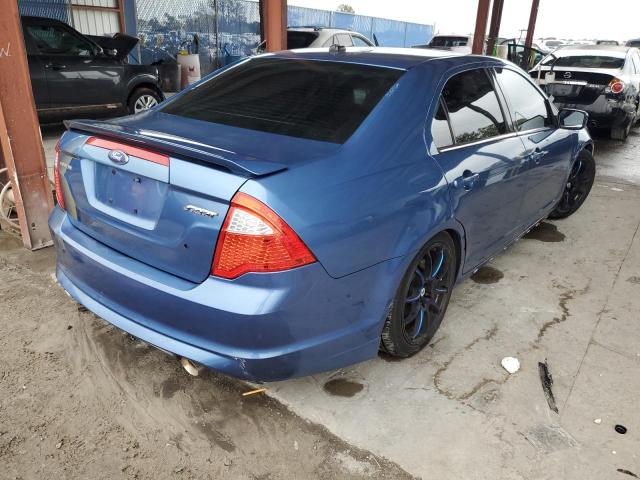 3FAHP0KC3AR106083 - 2010 FORD FUSION SPO BLUE photo 3