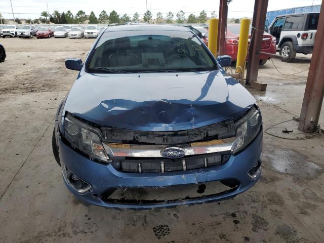 3FAHP0KC3AR106083 - 2010 FORD FUSION SPO BLUE photo 5