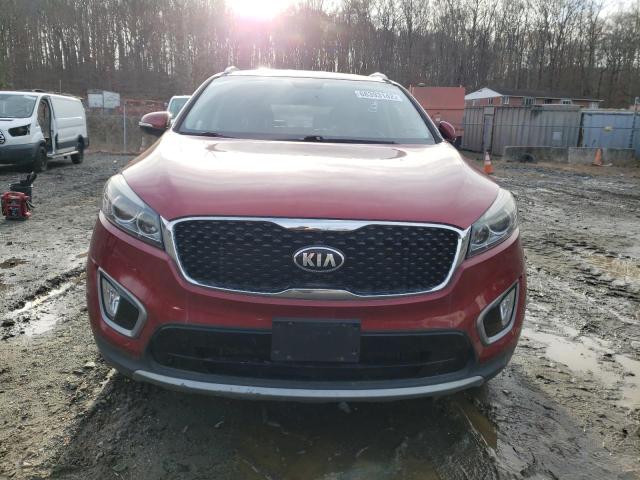 5XYPH4A55GG089500 - 2016 KIA SORENTO EX RED photo 5