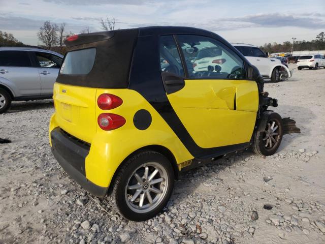 WMEEK31X38K138002 - 2008 SMART FORTWO PAS YELLOW photo 3