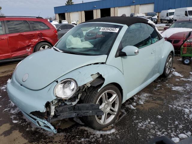 3VWCD21Y34M307129 - 2004 VOLKSWAGEN NEW BEETLE BLUE photo 1