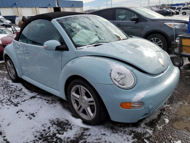 3VWCD21Y34M307129 - 2004 VOLKSWAGEN NEW BEETLE BLUE photo 4