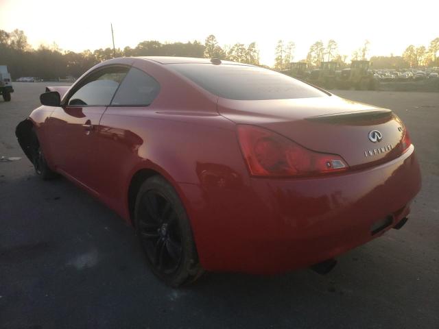 JNKCV64FX9M652273 - 2009 INFINITI G37 RED photo 2