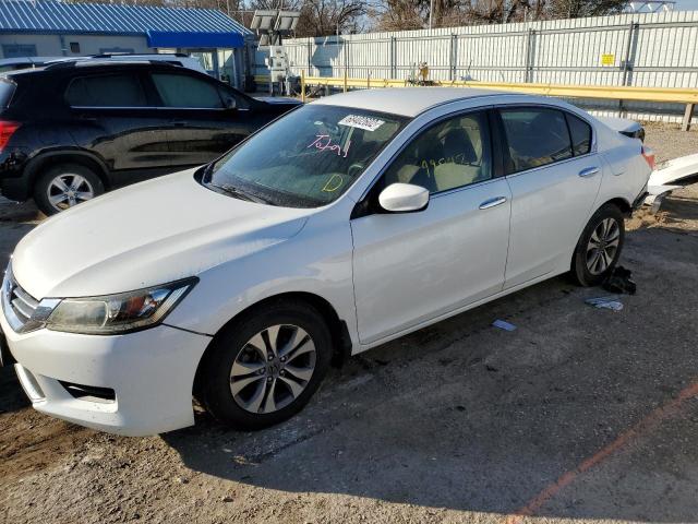 1HGCR2F3XDA262271 - 2013 HONDA ACCORD LX WHITE photo 1